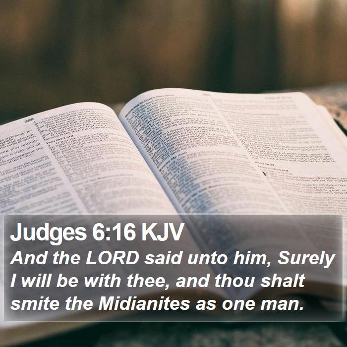 Judges 6:16 KJV Bible Study