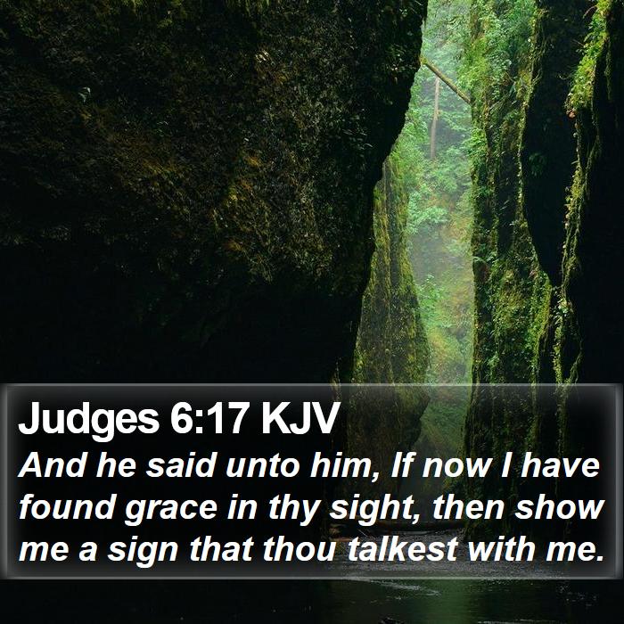 Judges 6:17 KJV Bible Study