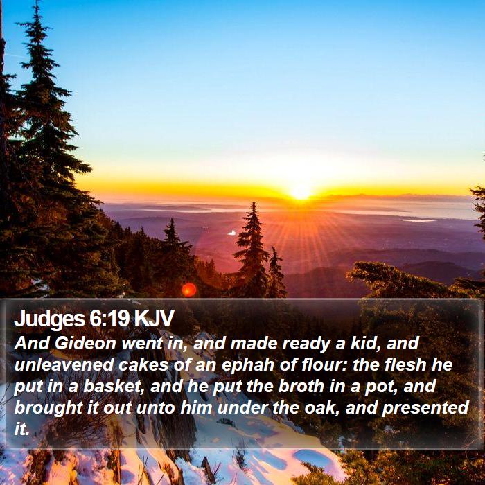 Judges 6:19 KJV Bible Study