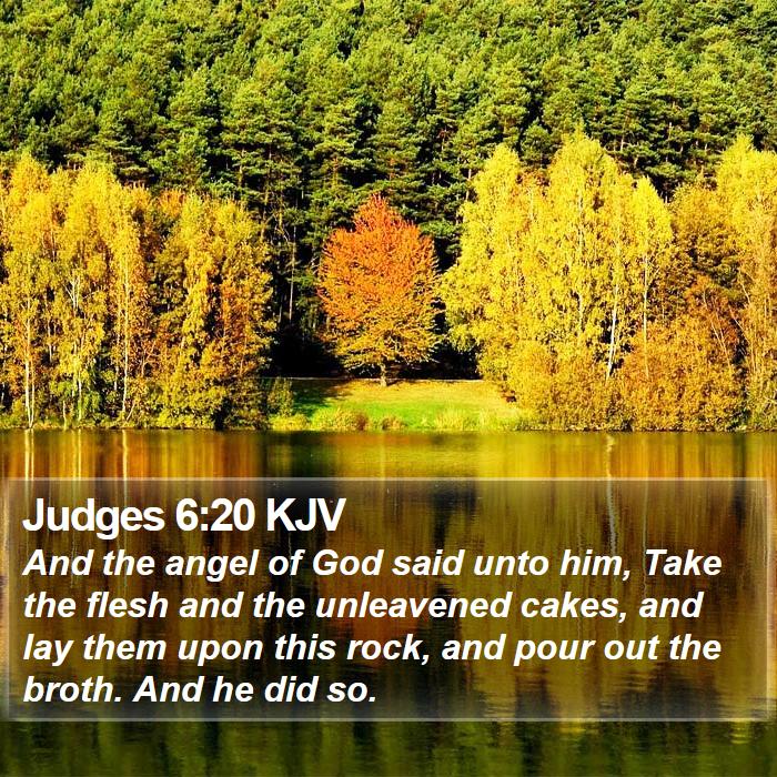 Judges 6:20 KJV Bible Study