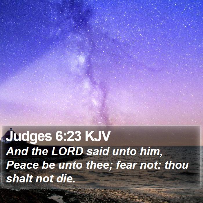 Judges 6:23 KJV Bible Study