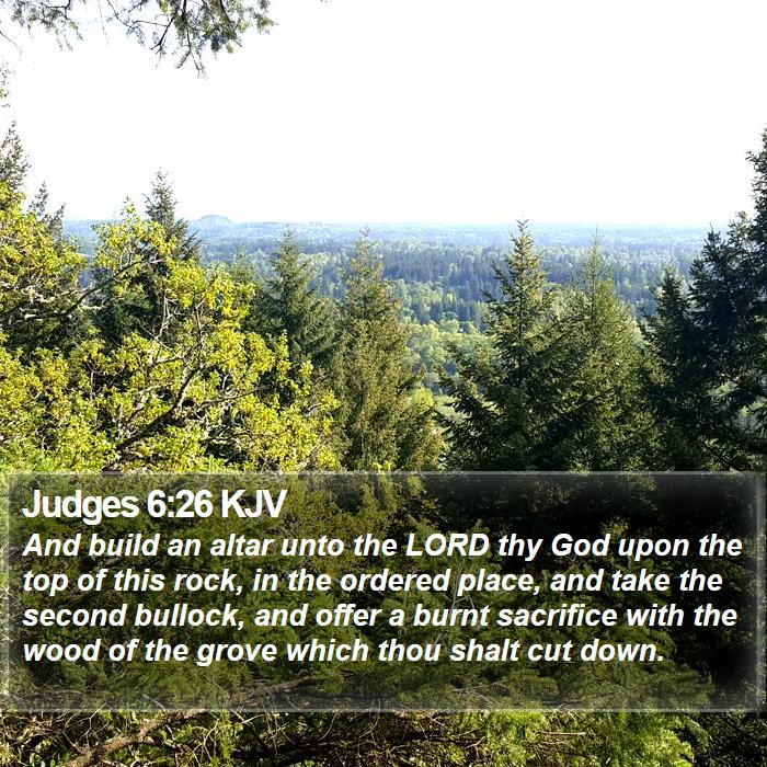 Judges 6:26 KJV Bible Study