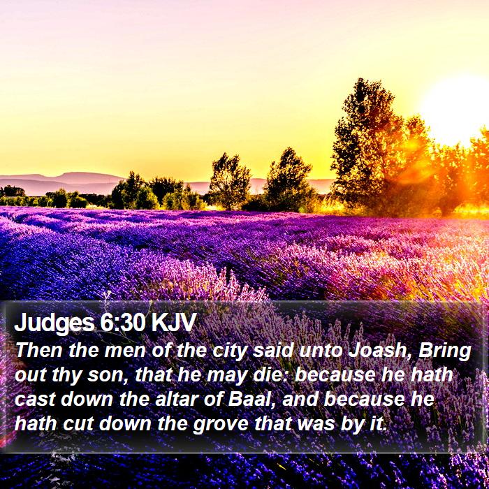 Judges 6:30 KJV Bible Study