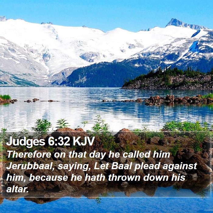 Judges 6:32 KJV Bible Study