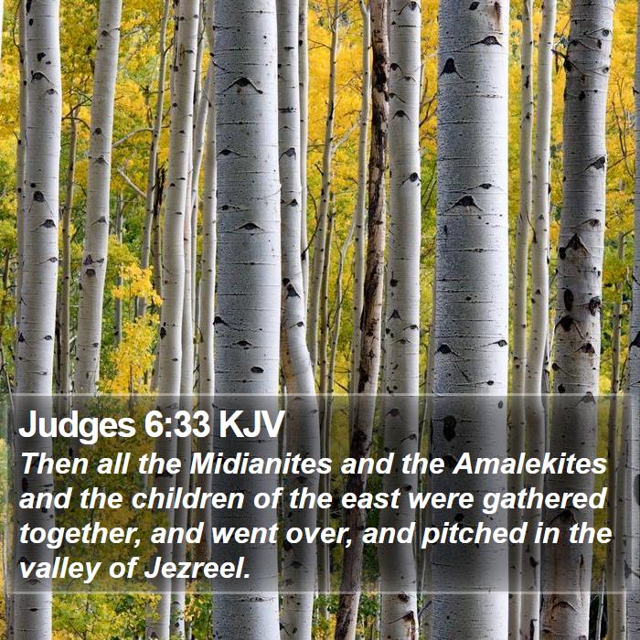 Judges 6:33 KJV Bible Study