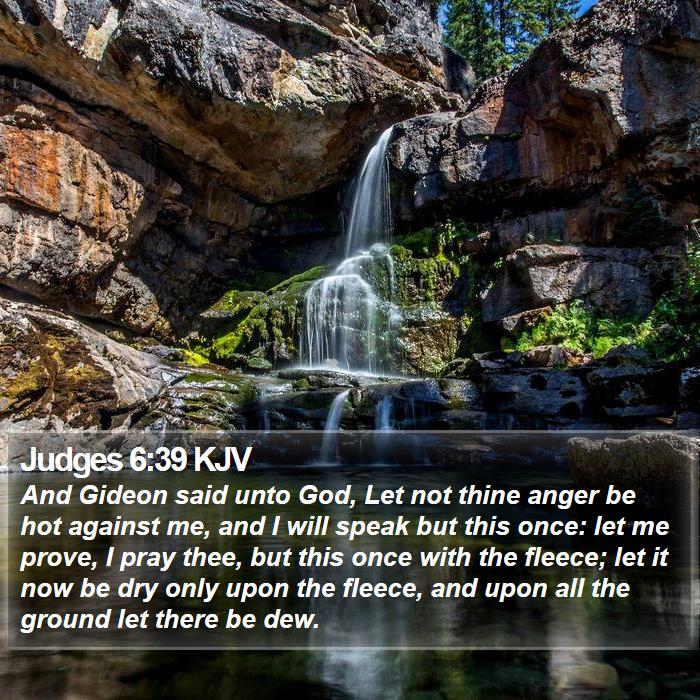 Judges 6:39 KJV Bible Study