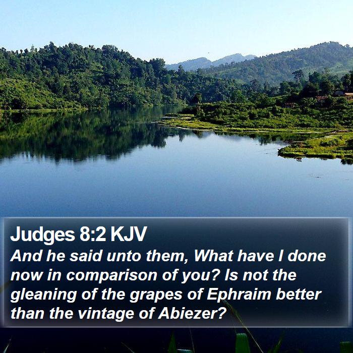 Judges 8:2 KJV Bible Study