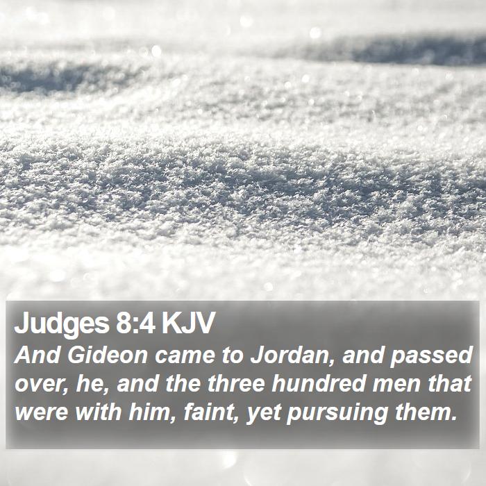 Judges 8:4 KJV Bible Study