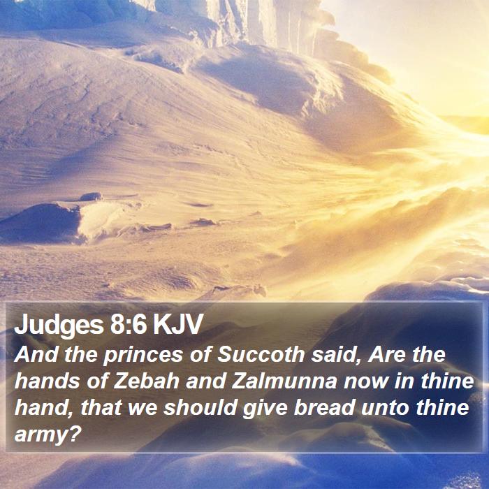 Judges 8:6 KJV Bible Study