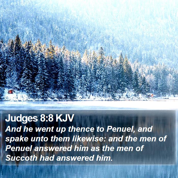 Judges 8:8 KJV Bible Study