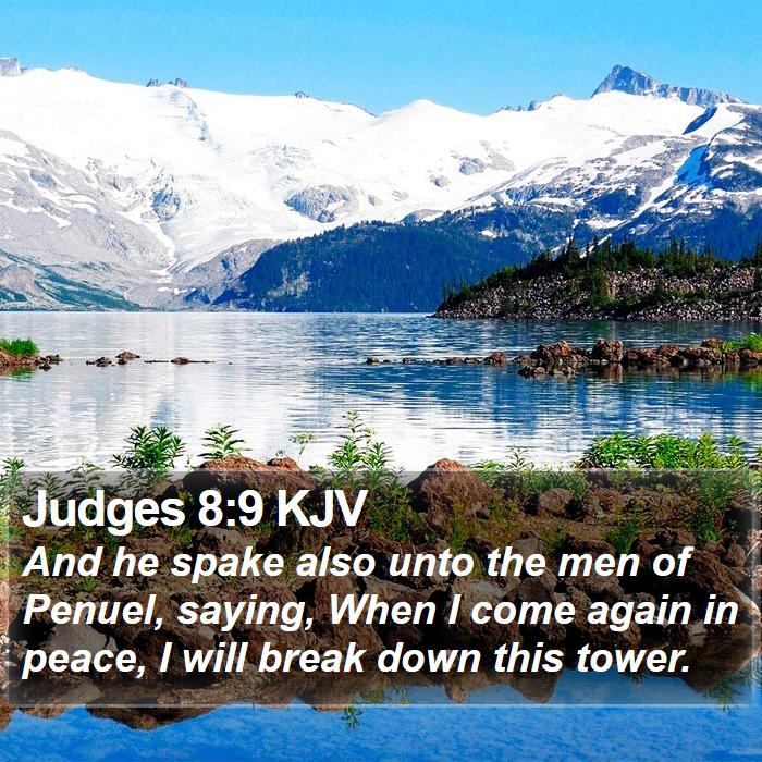 Judges 8:9 KJV Bible Study