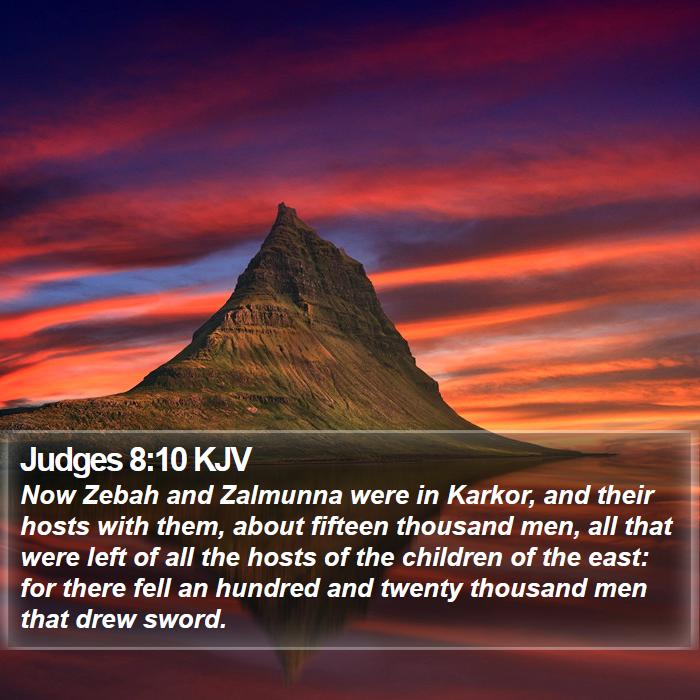 Judges 8:10 KJV Bible Study