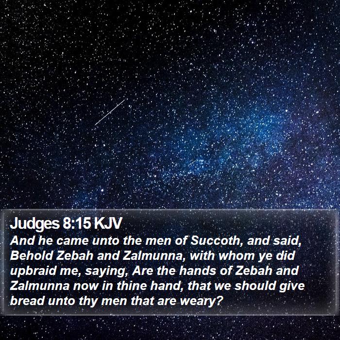 Judges 8:15 KJV Bible Study