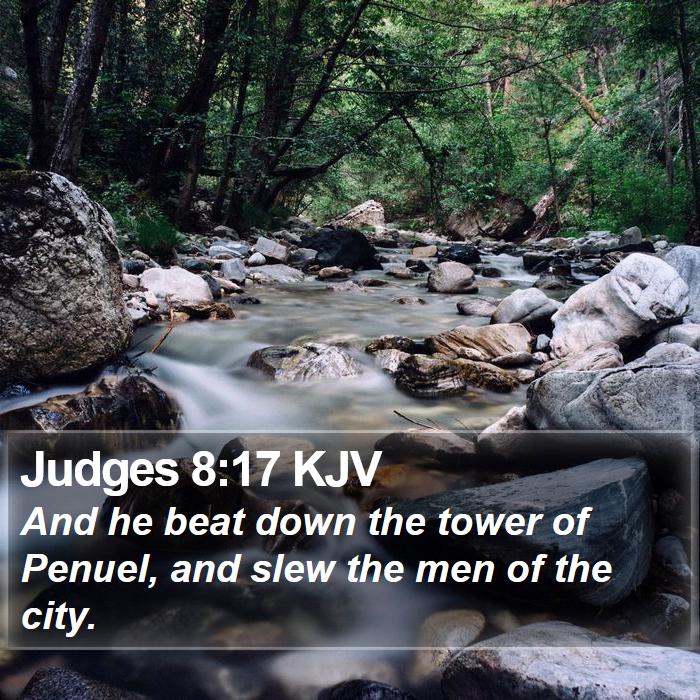 Judges 8:17 KJV Bible Study