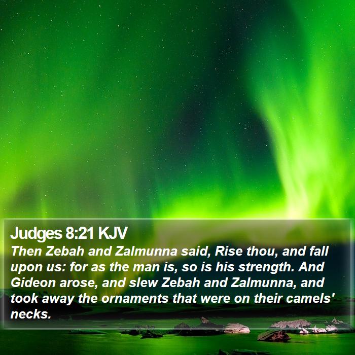 Judges 8:21 KJV Bible Study