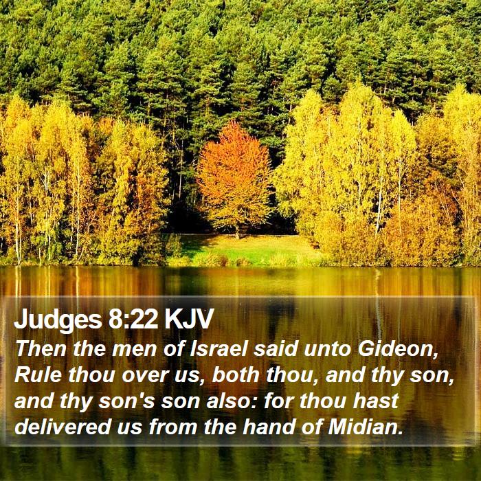 Judges 8:22 KJV Bible Study