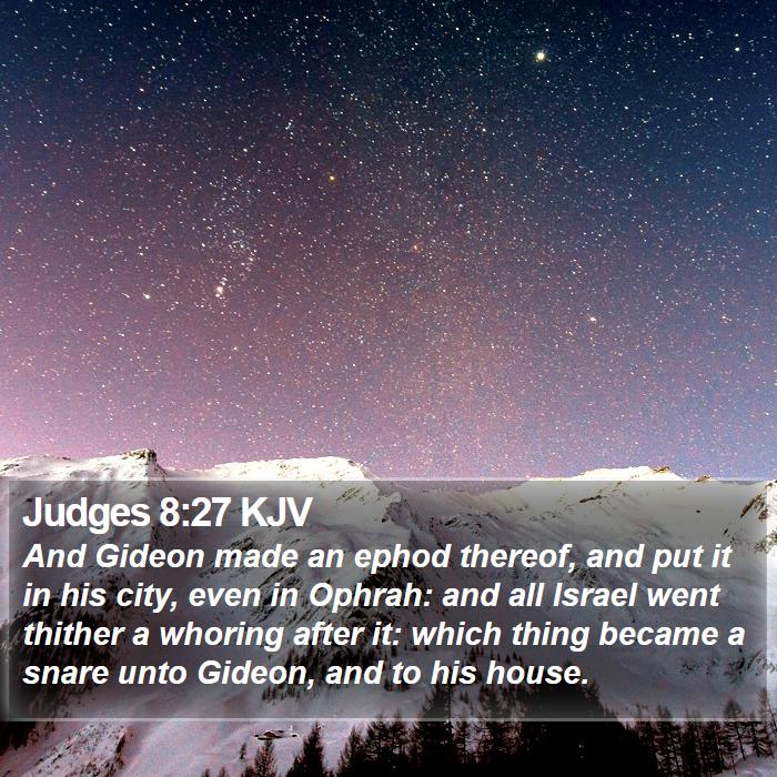 Judges 8:27 KJV Bible Study