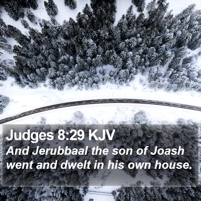 Judges 8:29 KJV Bible Study