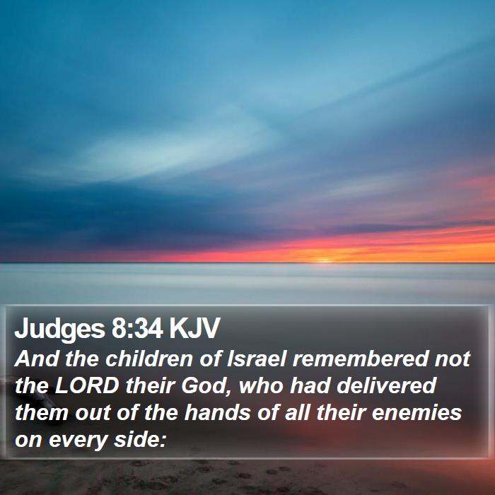 Judges 8:34 KJV Bible Study