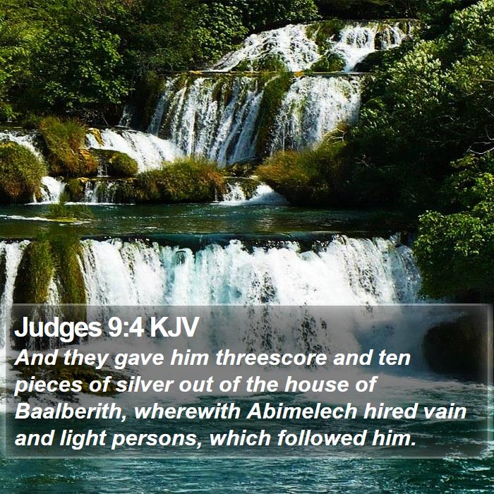 Judges 9:4 KJV Bible Study