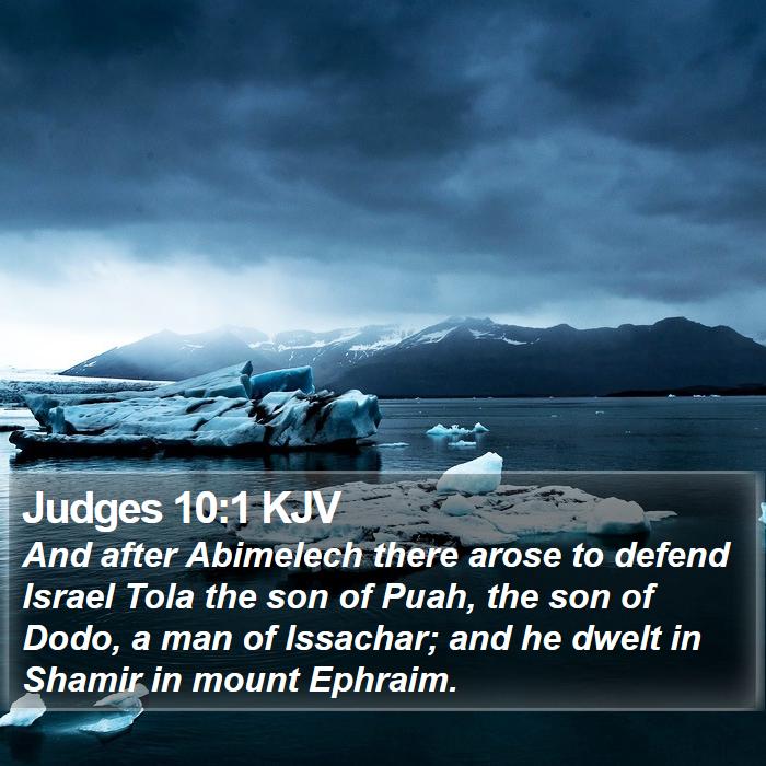 Judges 10:1 KJV Bible Study