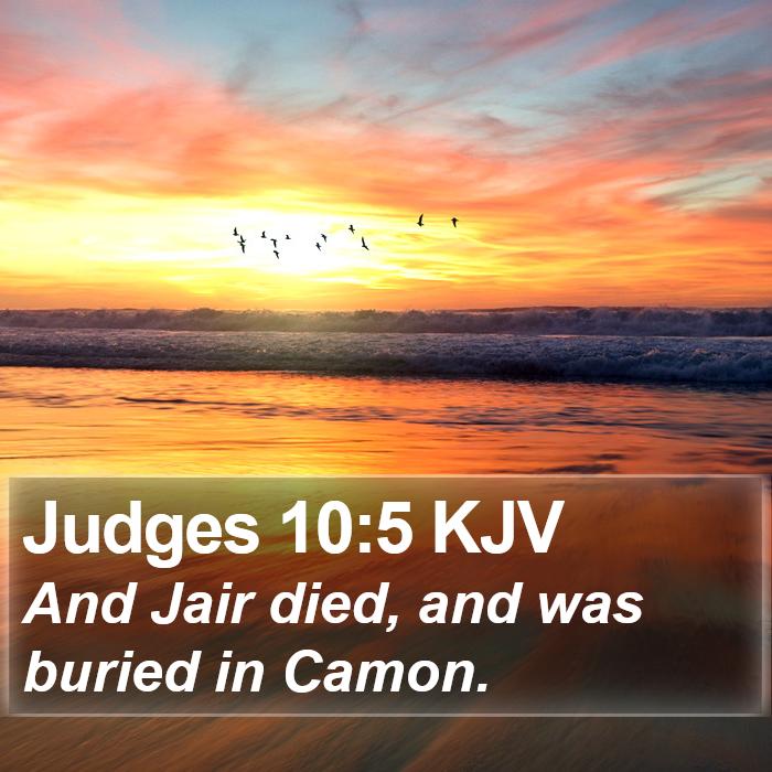 Judges 10:5 KJV Bible Study