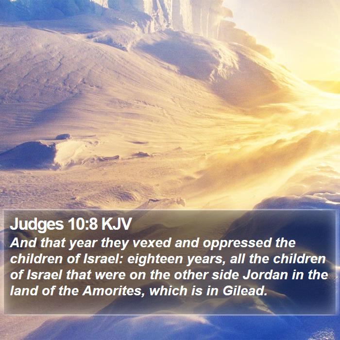 Judges 10:8 KJV Bible Study