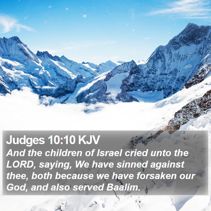 Judges 10:10 KJV Bible Study