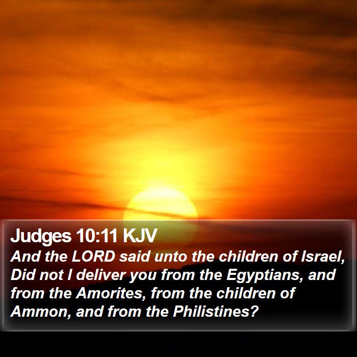 Judges 10:11 KJV Bible Study