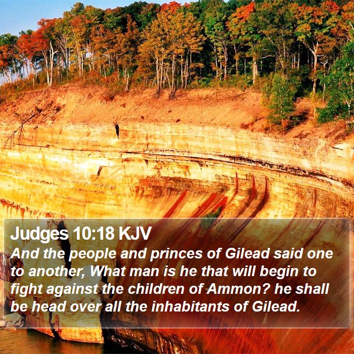 Judges 10:18 KJV Bible Study