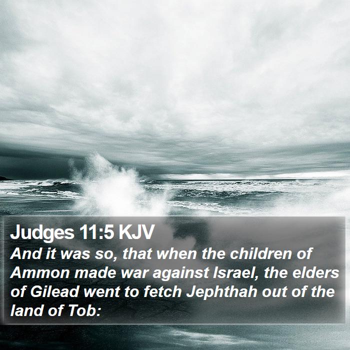 Judges 11:5 KJV Bible Study