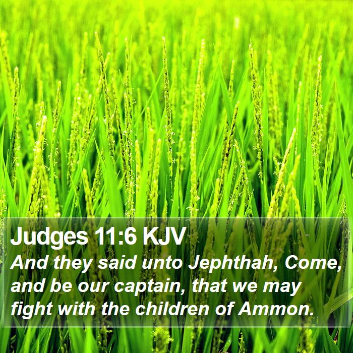 Judges 11:6 KJV Bible Study