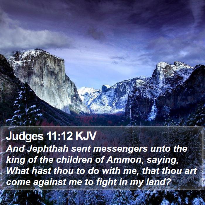 Judges 11:12 KJV Bible Study