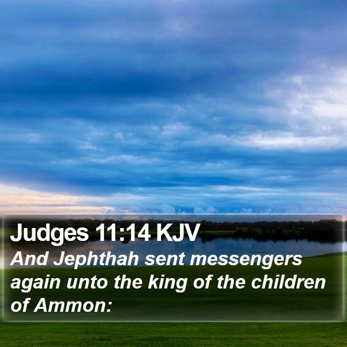 Judges 11:14 KJV Bible Study