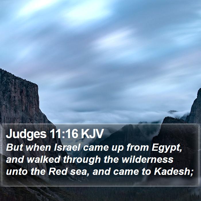 Judges 11:16 KJV Bible Study