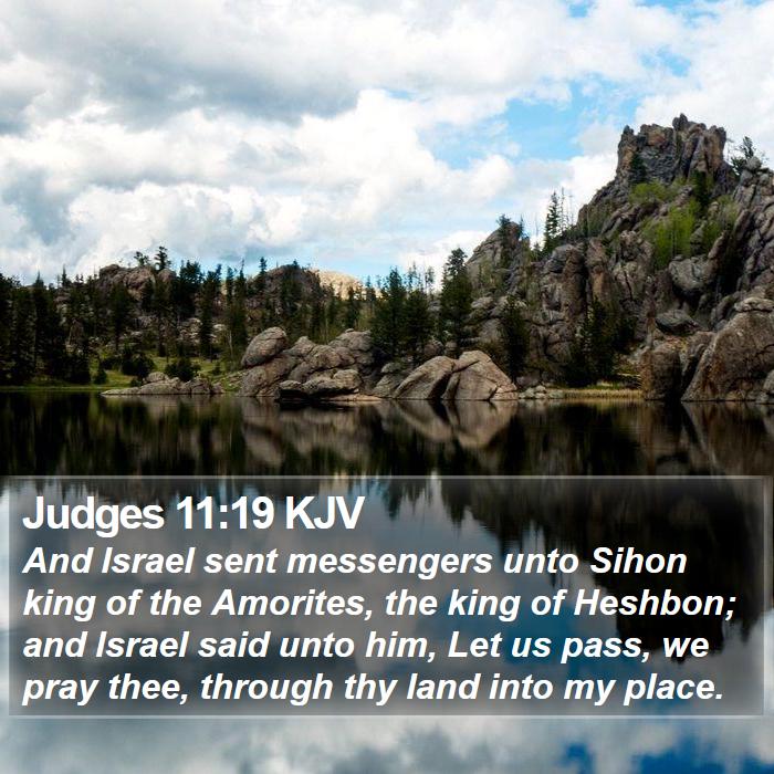 Judges 11:19 KJV Bible Study