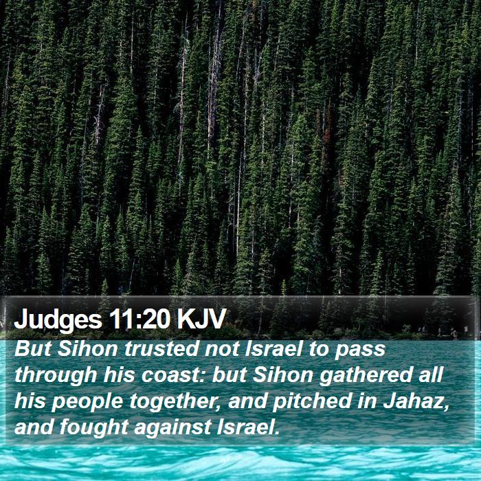 Judges 11:20 KJV Bible Study