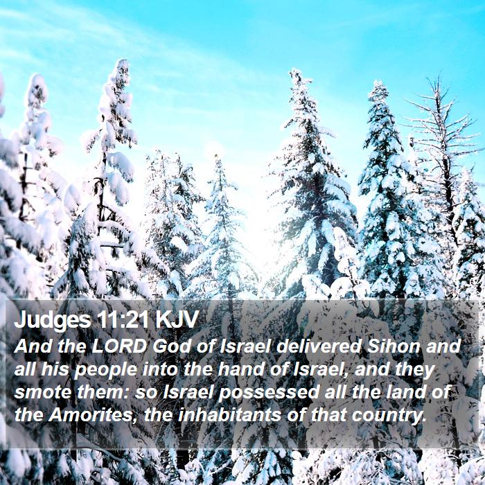 Judges 11:21 KJV Bible Study