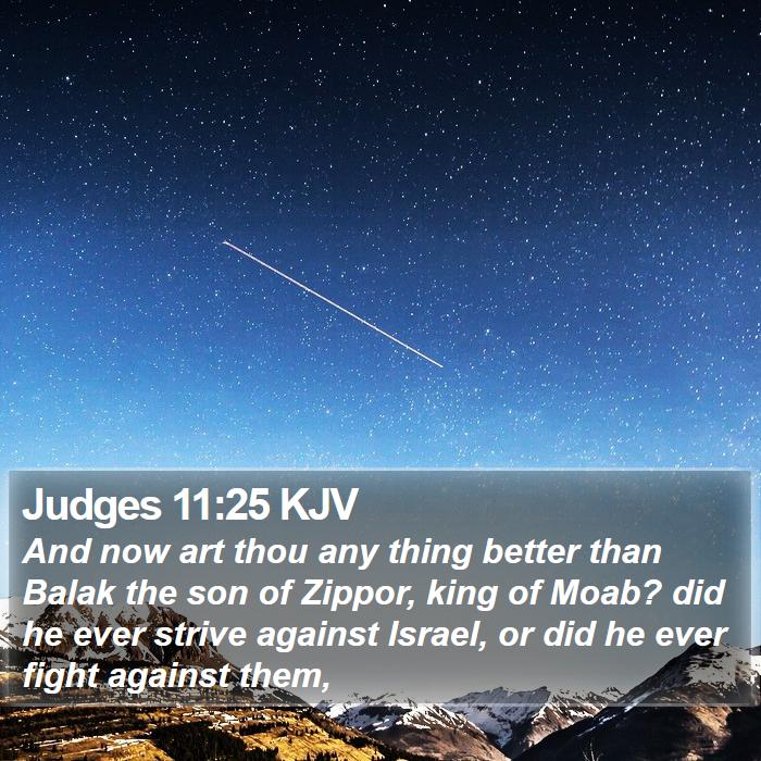 Judges 11:25 KJV Bible Study