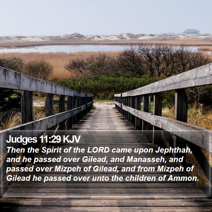 Judges 11:29 KJV Bible Study