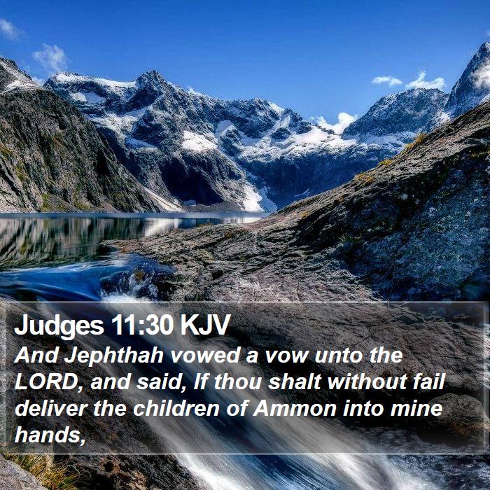 Judges 11:30 KJV Bible Study