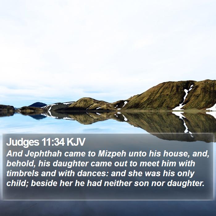 Judges 11:34 KJV Bible Study