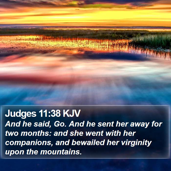 Judges 11:38 KJV Bible Study