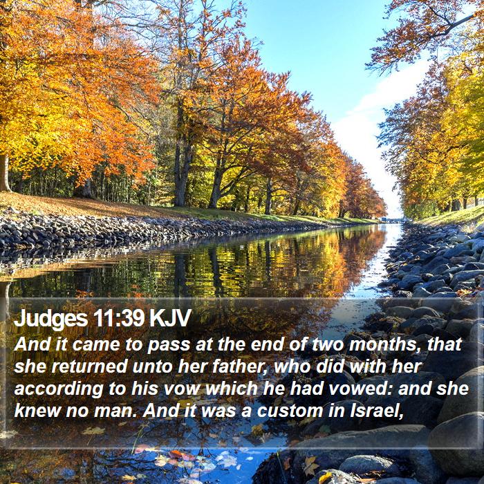 Judges 11:39 KJV Bible Study