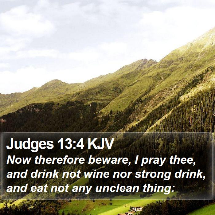 Judges 13:4 KJV Bible Study