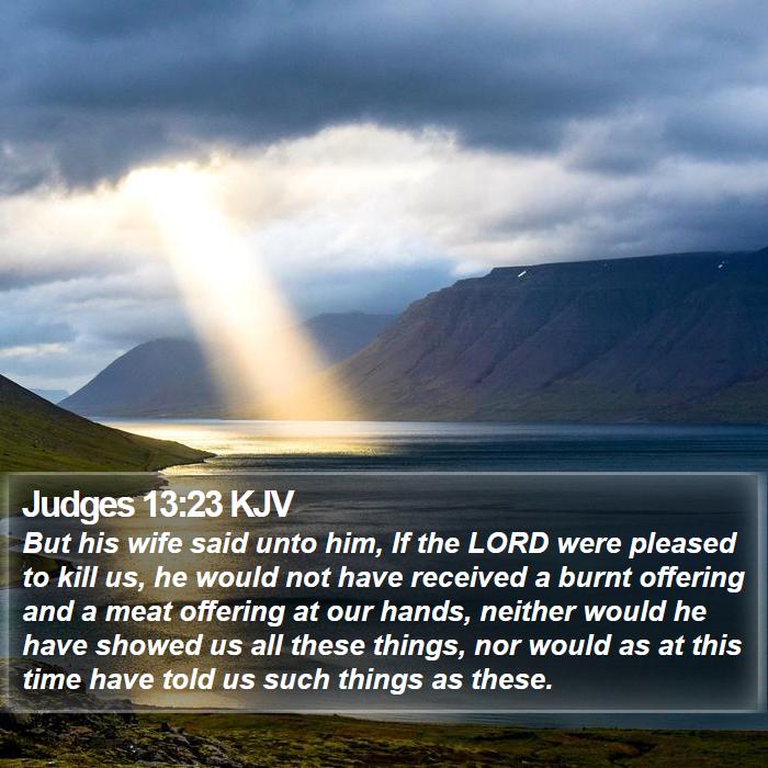 Judges 13:23 KJV Bible Study