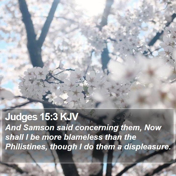 Judges 15:3 KJV Bible Study