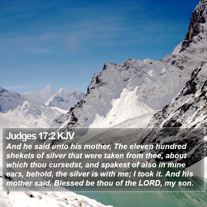 Judges 17:2 KJV Bible Study