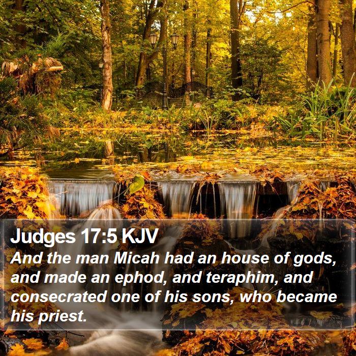 Judges 17:5 KJV Bible Study