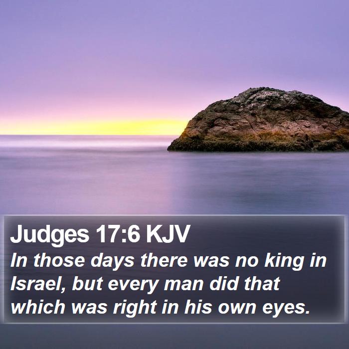 Judges 17:6 KJV Bible Study